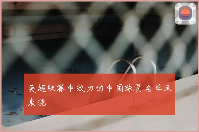英超联赛中效力的中国球员名单及表现