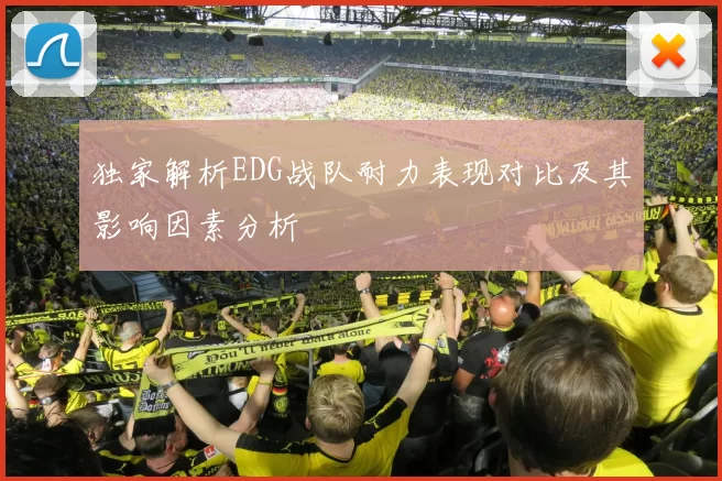 独家解析EDG战队耐力表现对比及其影响因素分析